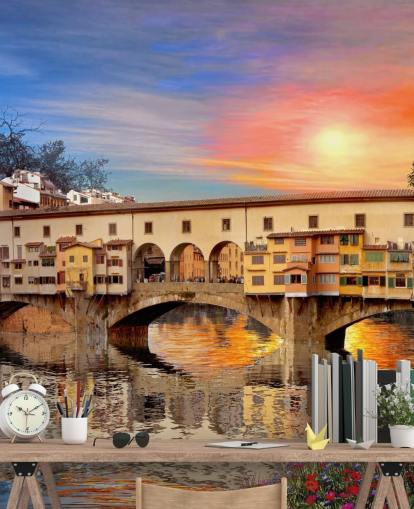 vecchi negozi su carta da parati firenze bridge