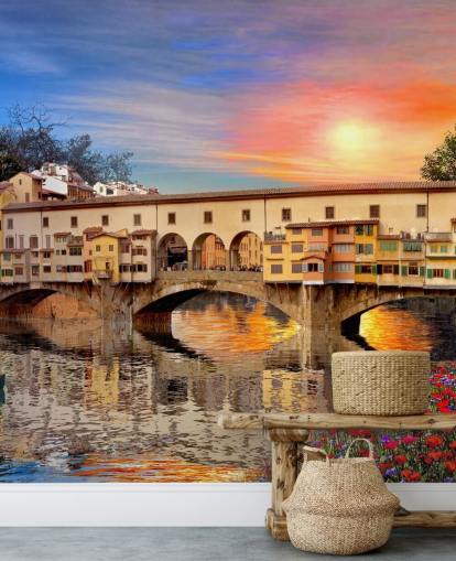 vecchi negozi su carta da parati firenze bridge