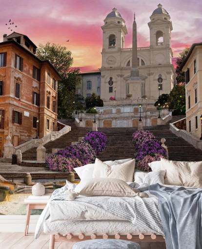 spanische Treppe und Kirchentapete