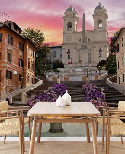 spanische Treppe und Kirchentapete