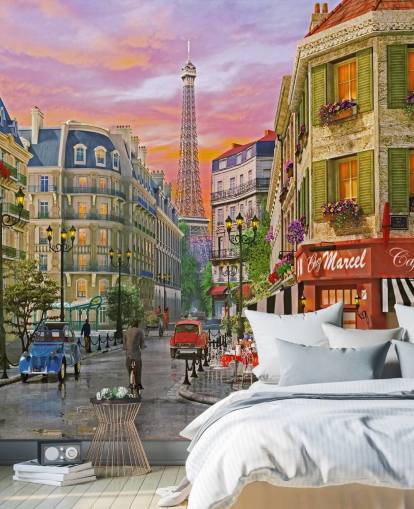 old streets of paris wallpaper