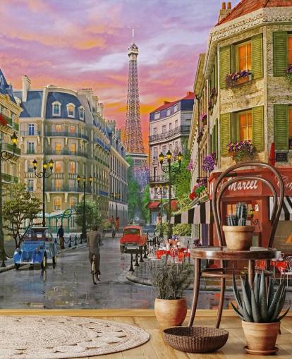 old streets of paris wallpaper