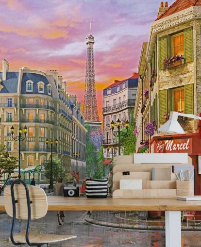 old streets of paris wallpaper