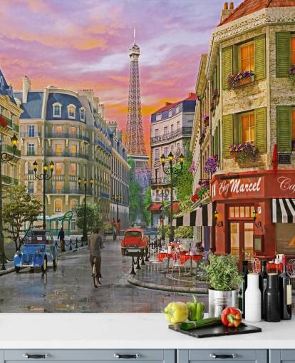 alte Straßen von Paris Tapete