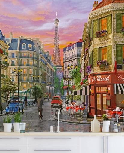 gamle gatene i paris tapet