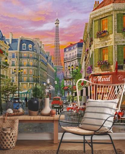 alte Straßen von Paris Tapete