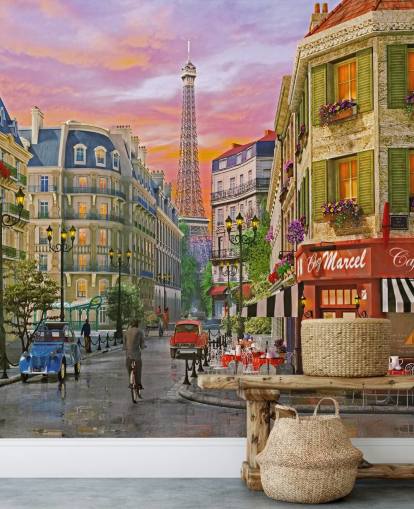 gamle gader i paris tapet