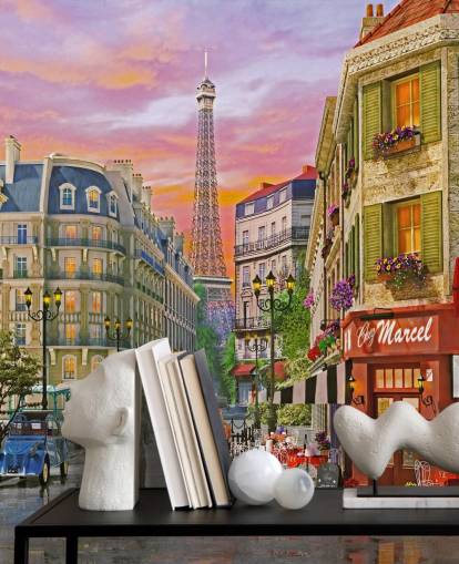 gamle gatene i paris tapet