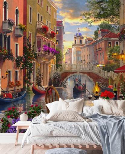 table et chaises de restaurant à venise par canal wallpaper table et chaises de restaurant à venise par canal wallpaper