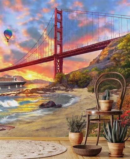 beach in san francisco looking at bridge wallpaper beach in san francisco looking at bridge wallpaper