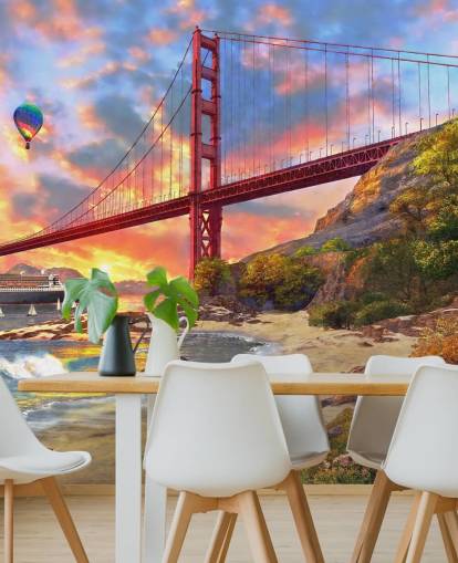 beach in san francisco looking at bridge wallpaper beach in san francisco looking at bridge wallpaper