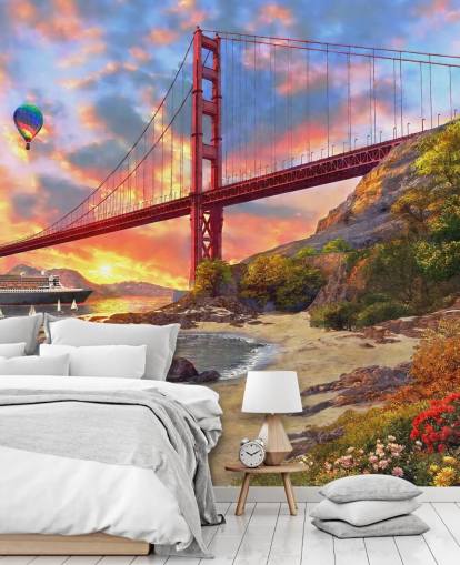 beach in san francisco looking at bridge wallpaper beach in san francisco looking at bridge wallpaper