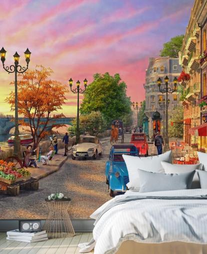 Seine Sunset France Wallpaper