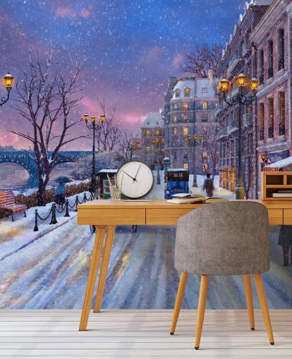 Fondos de snow streets of paris Fondos de snow streets of paris