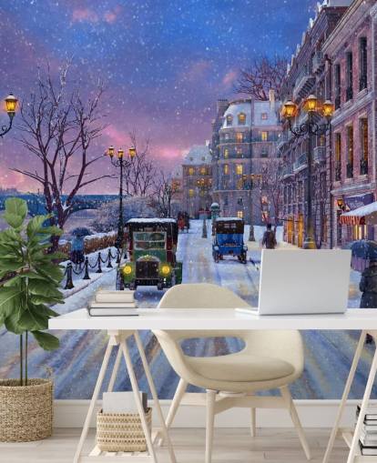 snow streets of paris wallpaper snow streets of paris wallpaper