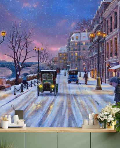 snow streets of paris wallpaper snow streets of paris wallpaper