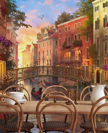 arte digitale romantica del canale veneziano e carta da parati ponte arte digitale romantica del canale veneziano e carta da parati ponte