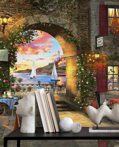 carta da parati romantica città europea