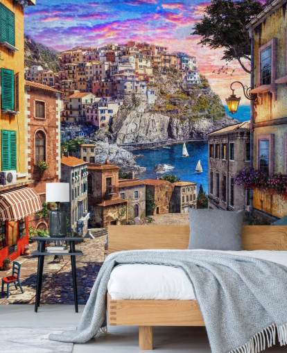 traditional italian street wallpaper