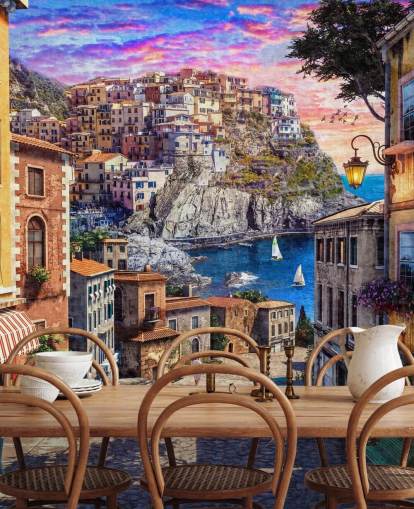 traditional italian street wallpaper