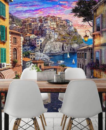 papel de parede de rua italiano tradicional