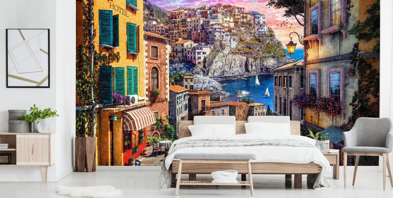 tradisjonell italiensk street tapet