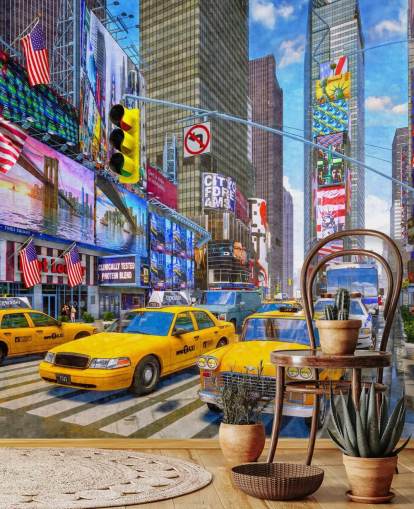 fondo de pantalla taxis amarillos en times square fondo de pantalla taxis amarillos en times square