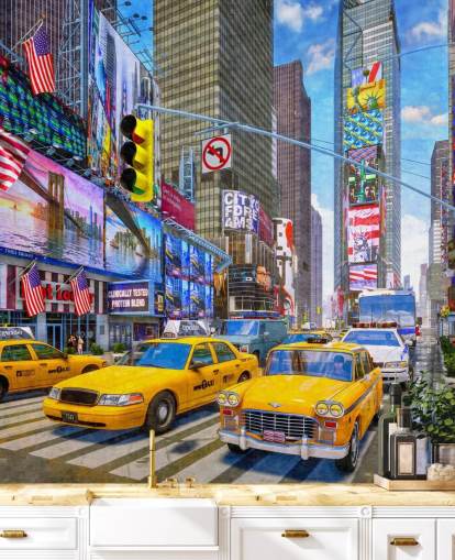 yellow taxis in times square wallpaper yellow taxis in times square wallpaper