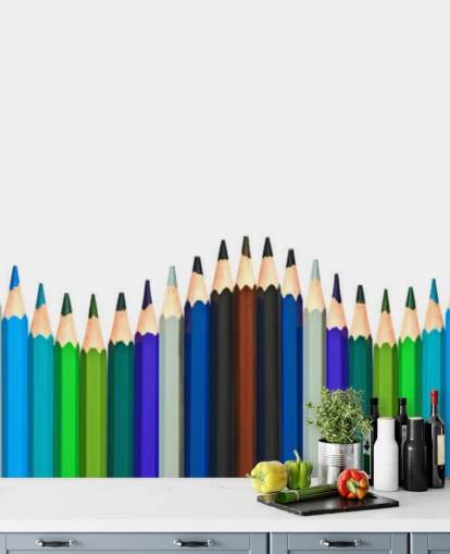 Coloured Pencils Bright Wallpaper