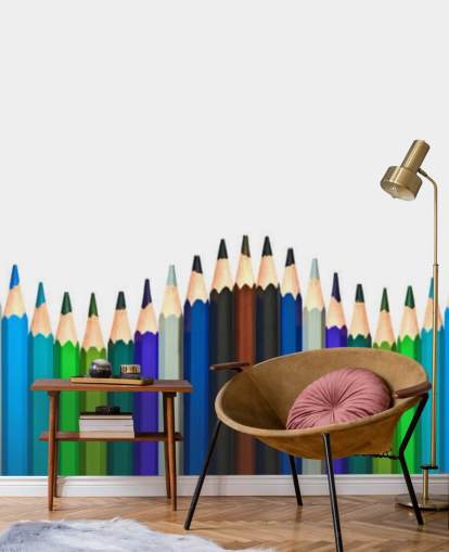 Crayons de couleur Papier peint lumineux