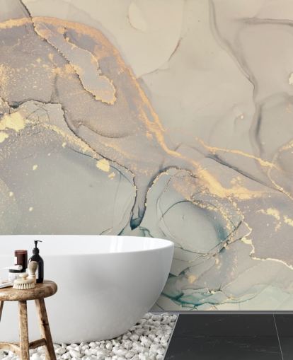 light grey and lilac tinted customisable marble wallpaper mural called Dreamy Marble Effect for kitchens, bedrooms and bathrooms