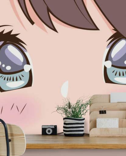 cute anime face wallpaper