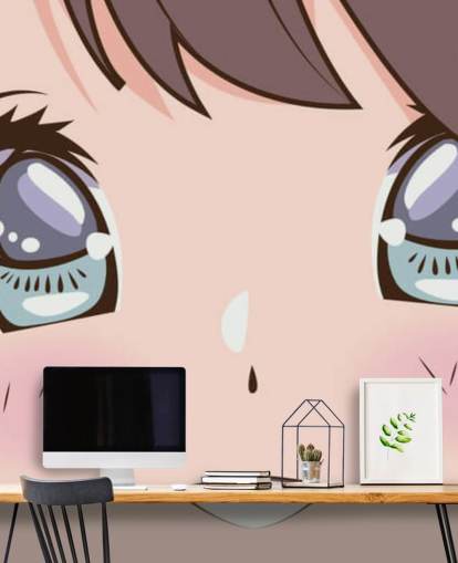 cute anime face wallpaper