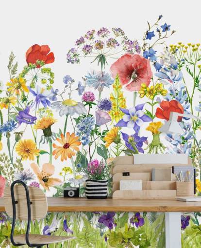 fleurs en croissance peint papier peint fleurs en croissance peint papier peint