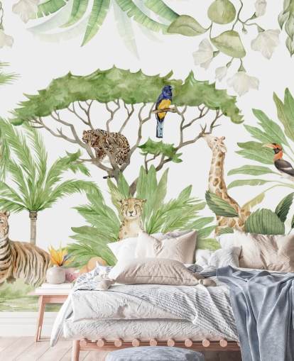 papier peint jungle animaux safari papier peint jungle animaux safari