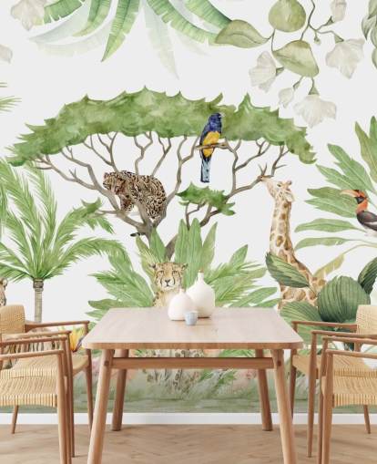 papier peint jungle animaux safari papier peint jungle animaux safari