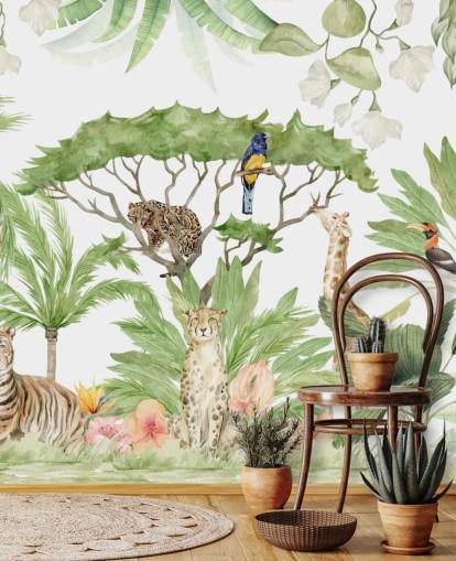 safari animal jungle wallpaper