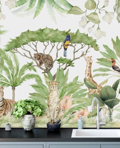 safari animal jungle wallpaper