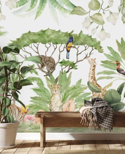 papier peint jungle animaux safari papier peint jungle animaux safari