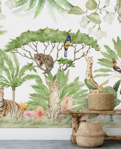 safari animal jungle wallpaper