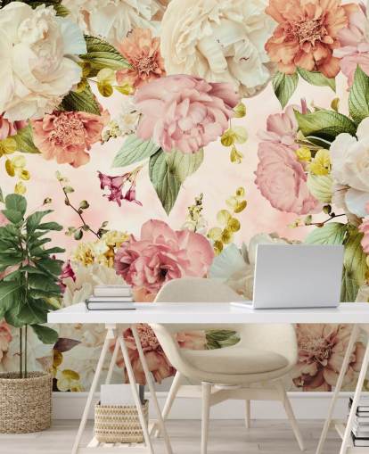 pink and white floral wallpaper pink and white floral wallpaper