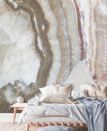 off white and brown marble wallpaper