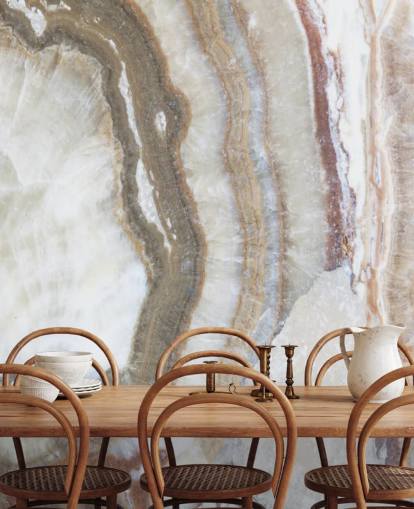 papel pintado de mármol blanco y marrón