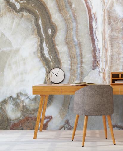 off white and brown marble wallpaper