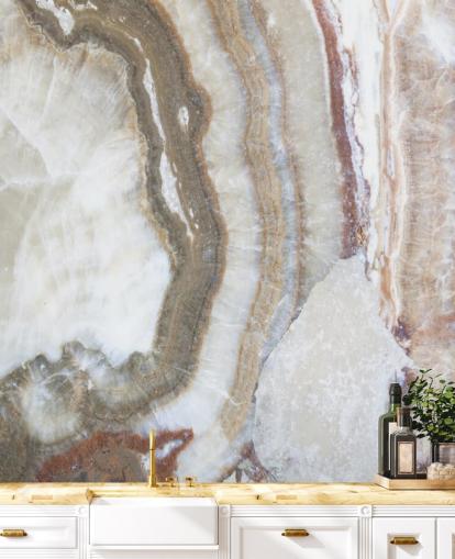 papel pintado de mármol blanco y marrón