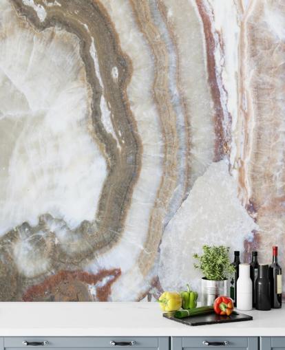 off white and brown marble wallpaper