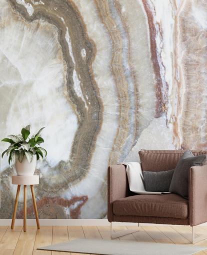off white and brown marble wallpaper