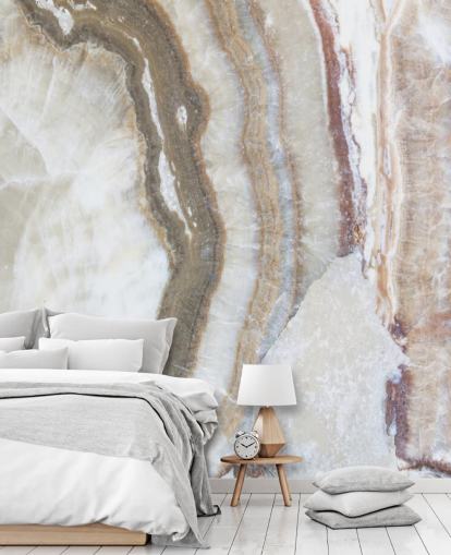 papel pintado de mármol blanco y marrón