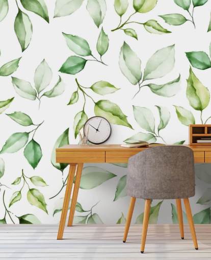 green leaves wallpaper