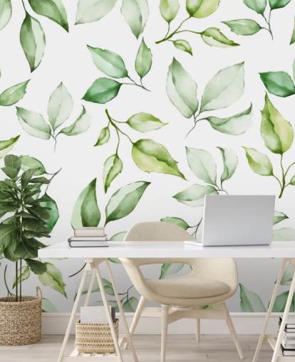 green leaves wallpaper